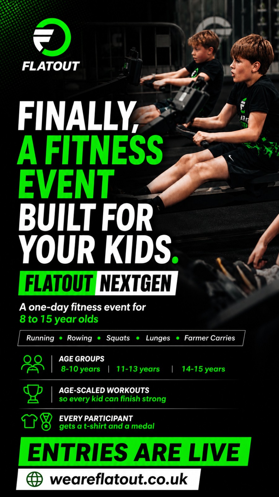 Finally, a fitness event built for your kids — Flatout NextGen