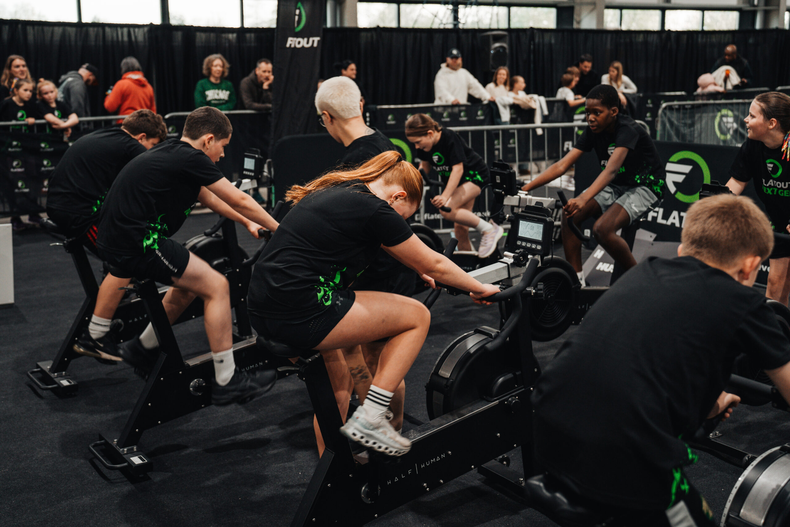 Young athletes moving through the NEXTGEN workout zones